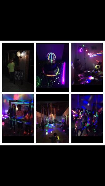 Our event venue makes the perfect location for all your parties including glow parties! Bring your lighting, glow sticks and let the magic begin! 